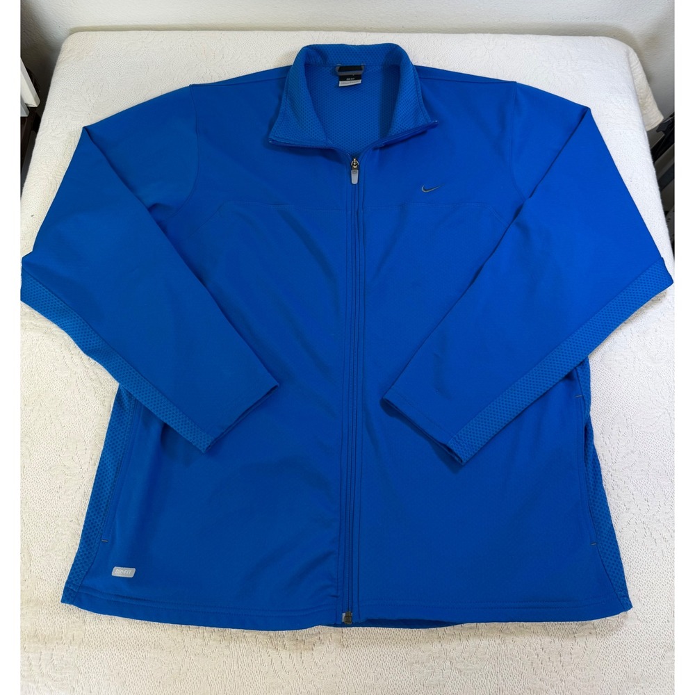 Nike Mens Dri-FIT Full Zip Track Jacket Royal Blue Large RN 56323 H5HON 125466